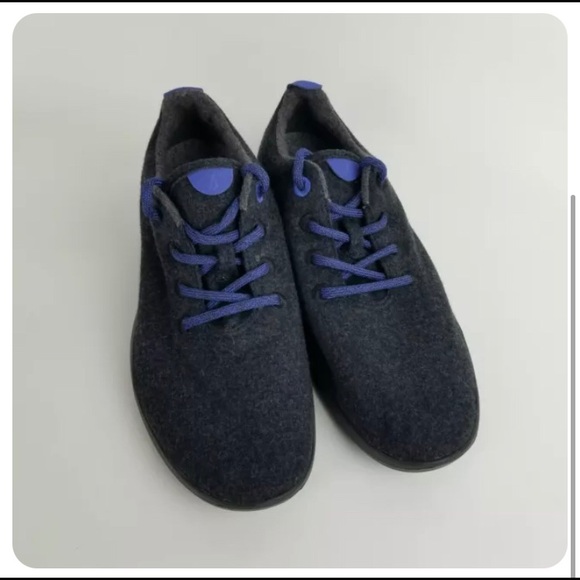 Men’s Allbirds Wool Runners Size 8 Black Blue - Picture 2 of 6